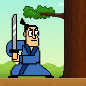 couverture jeux-video Samurai bois Chop - Trancher et couper l'arbre, Eviter les Branches baisse