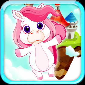 couverture jeu vidéo Saut bijou poney Puissance MX - Aventure collecte Pegasus mignon