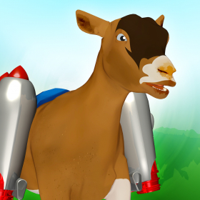couverture jeu vidéo Saut de chèvre Jetpack : Rampage fou des animaux de ferme dans les collines exécuter simulateur