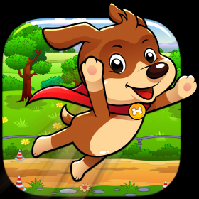 couverture jeu vidéo Saut du super chiot – Rebond d’un petit chien tout poilu payé
