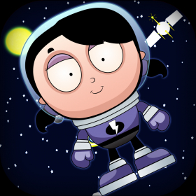 couverture jeu vidéo Saut super Astro fille - Mania épique de vol spatial