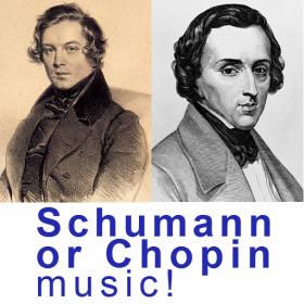 couverture jeu vidéo Schumann or Chopin music