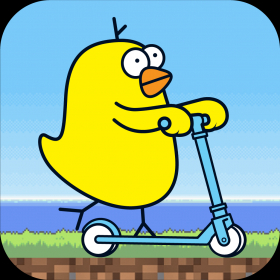 couverture jeu vidéo Scooter Bird - No Flappy, Just Slither Dash, Geometry BG