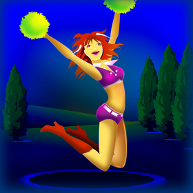 couverture jeu vidéo Sexy Cheerleader Trampoline Mega Jump : The High School Campus Gym Adventure - Free Edition