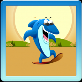 couverture jeu vidéo Shark Attack - Envahir Inondations Huddle Surfers