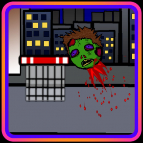 couverture jeu vidéo SHOOT THE ZOMBIE HEAD (a halloween basketball shot game)