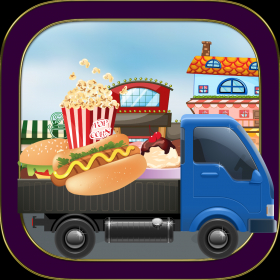 couverture jeu vidéo Simulateur de camions pour la malbouffe - Restaurant Fast Food défi de livraison