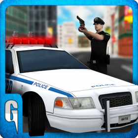 couverture jeu vidéo Simulator Driver City Car police - Cops and Robbers Duty Non Stop jeu de simulation de combat
