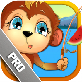 couverture jeu vidéo Singe Epic Pro Fishing - une folie Fruit Chimp Slashing