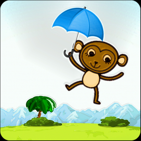 couverture jeu vidéo Singe Float Jumper Vol Quest - Parapluie flottant Bananier monde libre