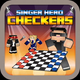couverture jeu vidéo Singer Hero Star Checkers - Block Craft World Edition