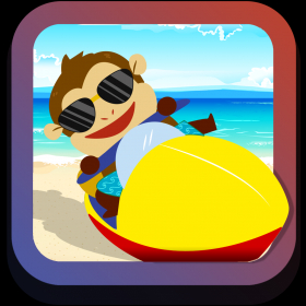 couverture jeu vidéo Singes Fous - Epic chimpanzé mer Racing Frenzy