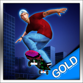couverture jeu vidéo Skate dans la rue en 3D - édition gold