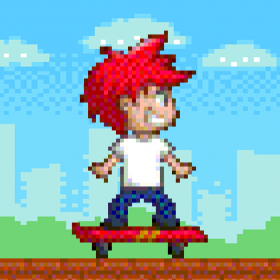 couverture jeu vidéo Skate Freak - Play Free 8-bit Retro Pixel Flappy Games