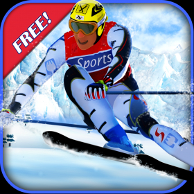 couverture jeu vidéo Ski Race Time - Surfer Snow Skiing on Safari Slopes