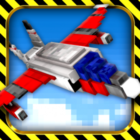 couverture jeu vidéo Sky Wars - Mine Meilleur Jeu de Combat d'Avions de Cubes