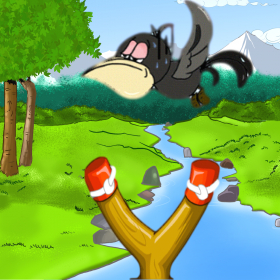 couverture jeu vidéo Slingshot Birds Shooting : A Flyer Sling Hunting Games
