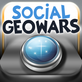 couverture jeu vidéo Social Geowars. Play.Win.Create.