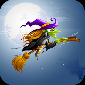 couverture jeu vidéo SorcièreAventure - An Awesome Flappy Journey