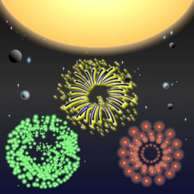 couverture jeu vidéo Space Fireworks