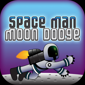 couverture jeu vidéo Space Man Moon Dodge - Action Speed Flyer