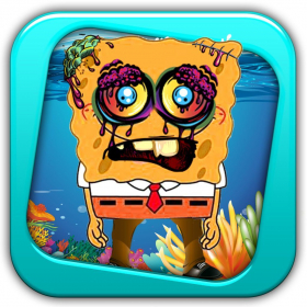 couverture jeu vidéo Splashy éponge Pablo Whacker Pro - Sous-marin Soccer Pantalon Visage Défoncer