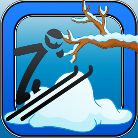 couverture jeu vidéo Stick-Man Safari hiver Ski Extreme Game