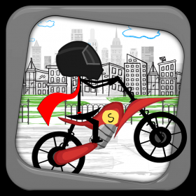 couverture jeu vidéo Stickman Line Biker Racer: Run and Fly Through the City Pro
