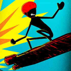 couverture jeu vidéo Stickman Real Crazy Hoverboard Extreme Multiplayer Racing Pro