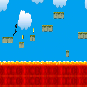 couverture jeu vidéo Stickman Run - Hot Lava