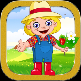 couverture jeu vidéo Strawberry Fruit Farm Jump, Fly &amp; Collect Berries