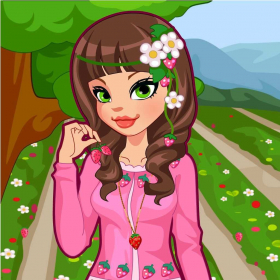 couverture jeu vidéo strawberry girl