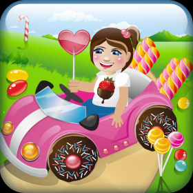 couverture jeu vidéo Sugar Rush Racing - Sweet Candy Crash Race Game Free