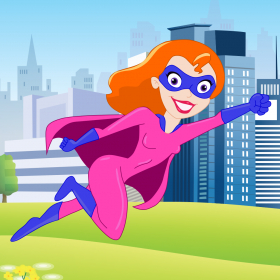 couverture jeu vidéo Super Girl - City Super Hero Bouncing Game
