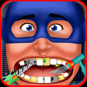 couverture jeu vidéo Super Hero Dentist - Little Tongue And Throat X-Ray Doctor Game For Kids
