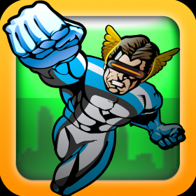 couverture jeu vidéo Super-héros L'homme Action Coureur Courageux évasion Jeu - Free Version