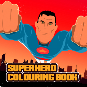 couverture jeu vidéo Superhero Colouring Book FREE