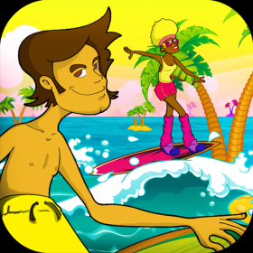 couverture jeu vidéo Surfer Bro&#039;s Radical Racing Adventure Free Version