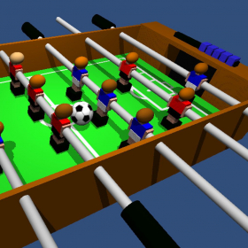 couverture jeux-video Table Football, Table Soccer,  Foosball. 3D