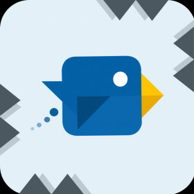 couverture jeu vidéo Tap the Bouncy Bird - Don't Touch the Grey Wall Spikes