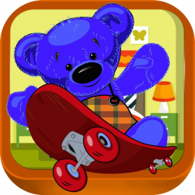 couverture jeu vidéo Teddy Bear Coeur Couple - Peluches Skateboard Aventure (Premium)