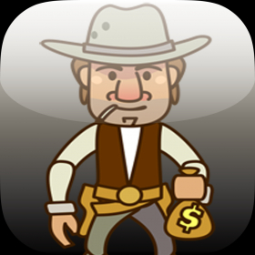 couverture jeu vidéo The Bank Heist - Very Addictive Western Shoot'em Up Game