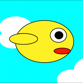 couverture jeu vidéo The flappy yellow bird is the flappy cute bird you can flap like flappy a bird !