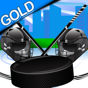 couverture jeu vidéo The hockey puck luck - dropping down to the net for goal - Gold Edition