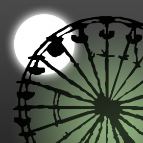 couverture jeu vidéo The Sinister Fairground - The Gamebook