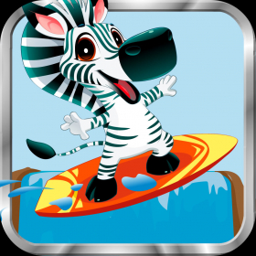 couverture jeu vidéo The zebra surf in the amazon river FREE