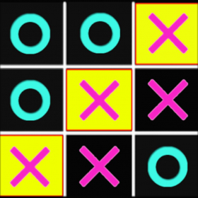 couverture jeu vidéo Tic Tac Toe Neon Bright