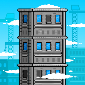 couverture jeu vidéo Tiny City Tower: Tear Down Tall City Building Free