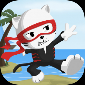 couverture jeu vidéo Tiny Ninja Cat: Free Jump Runner, Slide, Crash and Fall Running PRO Game