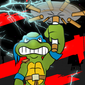 couverture jeu vidéo TMNT SWING - “Turtles with WEAPONS not COPTERS”
